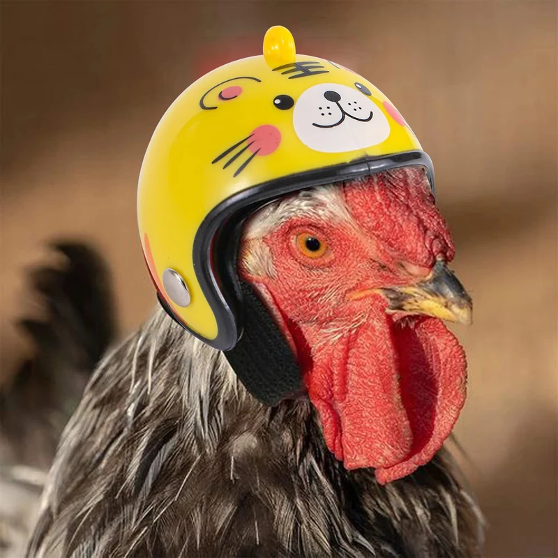 1Pc Huhn Helm Kleine Haustier Schutzhelm Vogel Wachtel Taube Hut Kopfbedeckungen Haustier Vogel Helm DIY Cartoon Charakter Helm pet Liefert