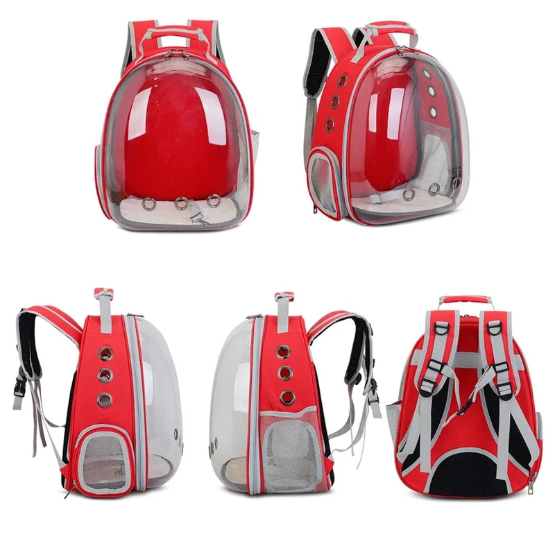 Katzentragetasche Outdoor Pet Umhängetasche Träger Rucksack Atmungsaktive Tragbare Reise Transparente Tasche Für Kleine Hunde Katzen