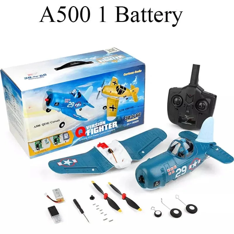 WLtoys F4U A500 4Ch 6G/3D Stunt Flugzeug Sechs Achsen Stabilität Fernbedienung Flugzeug Elektrische RC Flugzeug Drohne im freien Spielzeug
