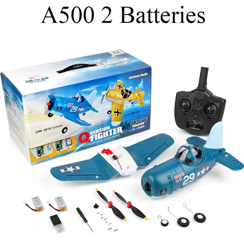 WLtoys F4U A500 4Ch 6G/3D Stunt Flugzeug Sechs Achsen Stabilität Fernbedienung Flugzeug Elektrische RC Flugzeug Drohne im freien Spielzeug