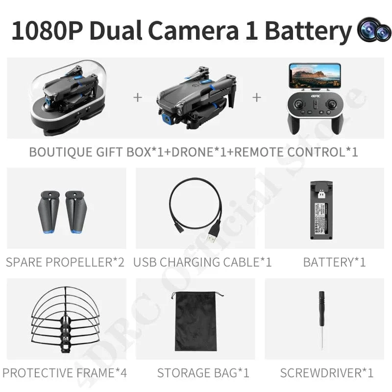 4DRC V20 Drohne 4k Profesional HD Dual Kamera fpv Drohne Höhe Halten Drohnen Fotografie Rc Hubschrauber Faltbares Quadcopter Dron Spielzeug