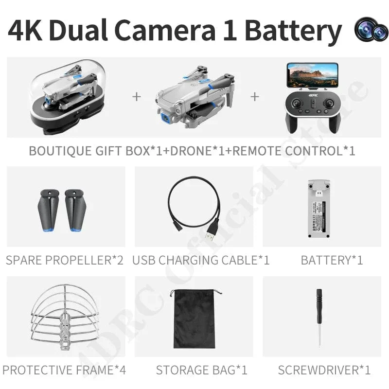 4DRC V20 Drohne 4k Profesional HD Dual Kamera fpv Drohne Höhe Halten Drohnen Fotografie Rc Hubschrauber Faltbares Quadcopter Dron Spielzeug
