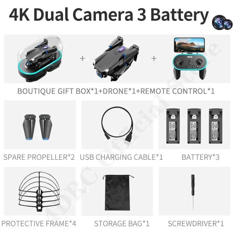 4DRC V20 Drohne 4k Profesional HD Dual Kamera fpv Drohne Höhe Halten Drohnen Fotografie Rc Hubschrauber Faltbares Quadcopter Dron Spielzeug