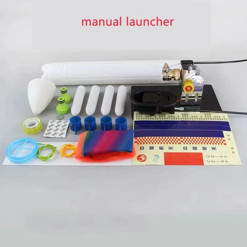 Wasserstrahl-Raketenwerfer, Spielzeug, Sportspielzeug, Raketenwerfer, Pop-up-Rakete, Outdoor-Sport, pädagogisches Wissenschaftsspielzeug, Geschenk. Kann 100 Meter weit fliegen