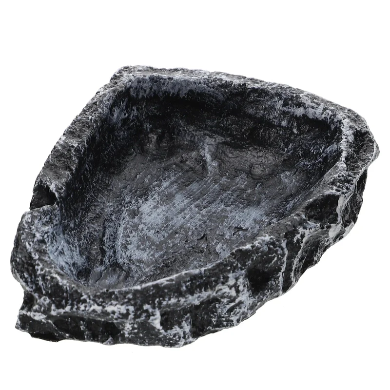 Reptilien-Nebelgerät, Wasserbecken, Futterbehälter für Haustiere, Futternapf, Spinne, Terrarium, Kunstharz, Schildkröten-Krabbelhalter