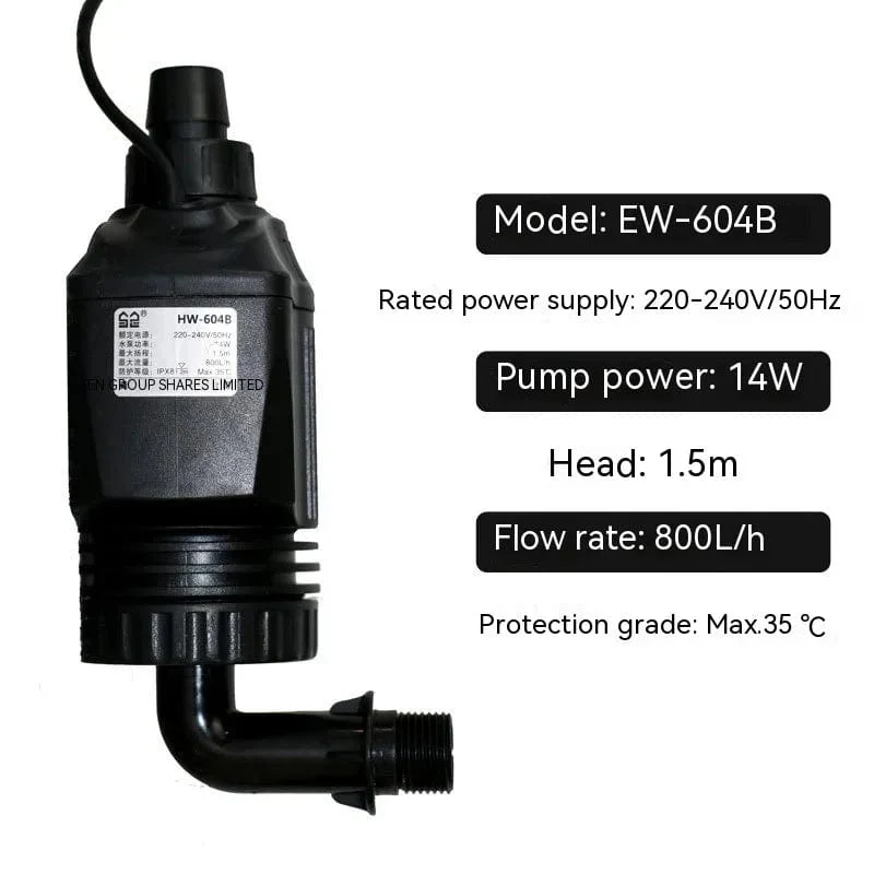 SUNSUN JP-450g Wasserpumpe neue Version 6W geeignet für HW-602B 603B 604B Außenfilter Aquarium 400L/H 800L/H
