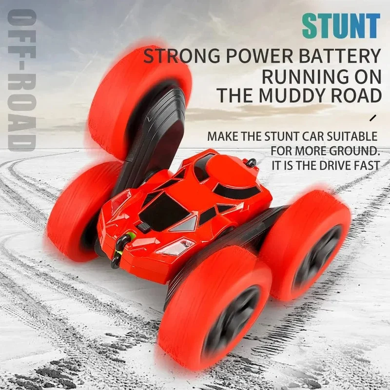 RC Stunt-Auto für Kinder, doppelseitiger Flip, 2.4 G Fernbedienung, 360 Grad Drehung, Offroad-Drift, RC-Auto, Geschenke für Kinder, Erwachsene, Jungen
