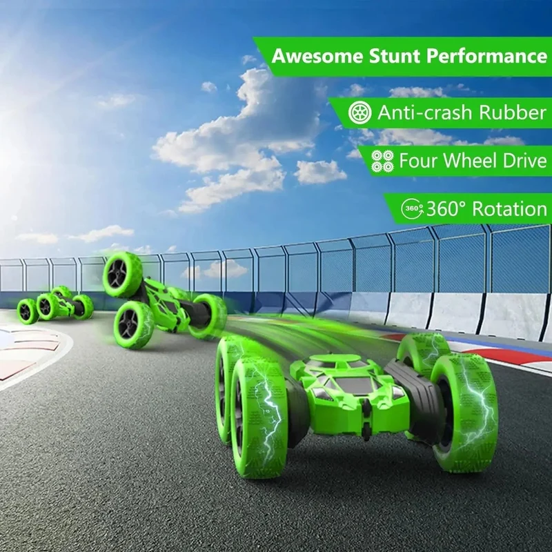 RC Stunt-Auto für Kinder, doppelseitiger Flip, 2.4 G Fernbedienung, 360 Grad Drehung, Offroad-Drift, RC-Auto, Geschenke für Kinder, Erwachsene, Jungen