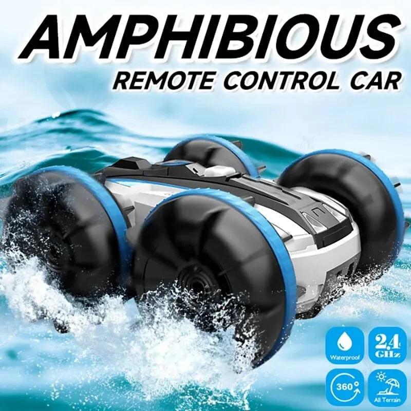 2.4G Amphibien-Stunt-Fernbedienungsfahrzeug Doppelseitiges Taumeln Klettern RC Stunt-Auto Elektrisches Kinderspielzeug Weihnachtsgeschenke