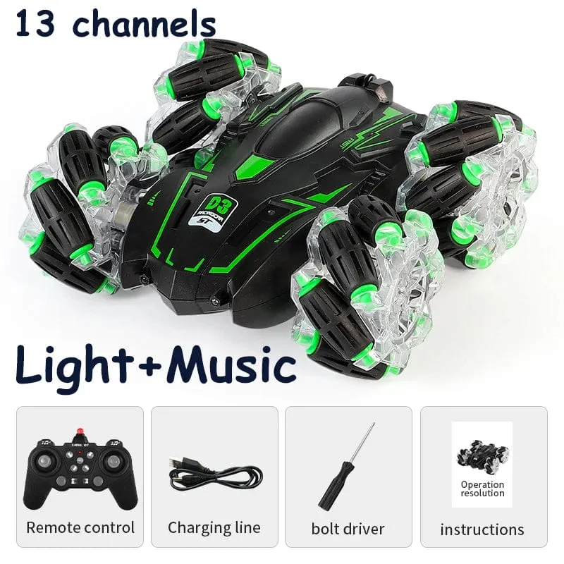 4WD RC Auto Drift Stunt-Auto 360 Grad drehbare Fernbedienung Geschenk Drift Auto Geländewagen Rennmaschine Modell Fahrzeug Geschenk Kind