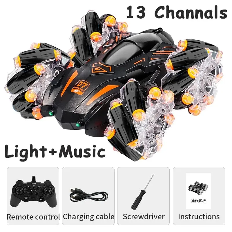 4WD RC Auto Drift Stunt-Auto 360 Grad drehbare Fernbedienung Geschenk Drift Auto Geländewagen Rennmaschine Modell Fahrzeug Geschenk Kind