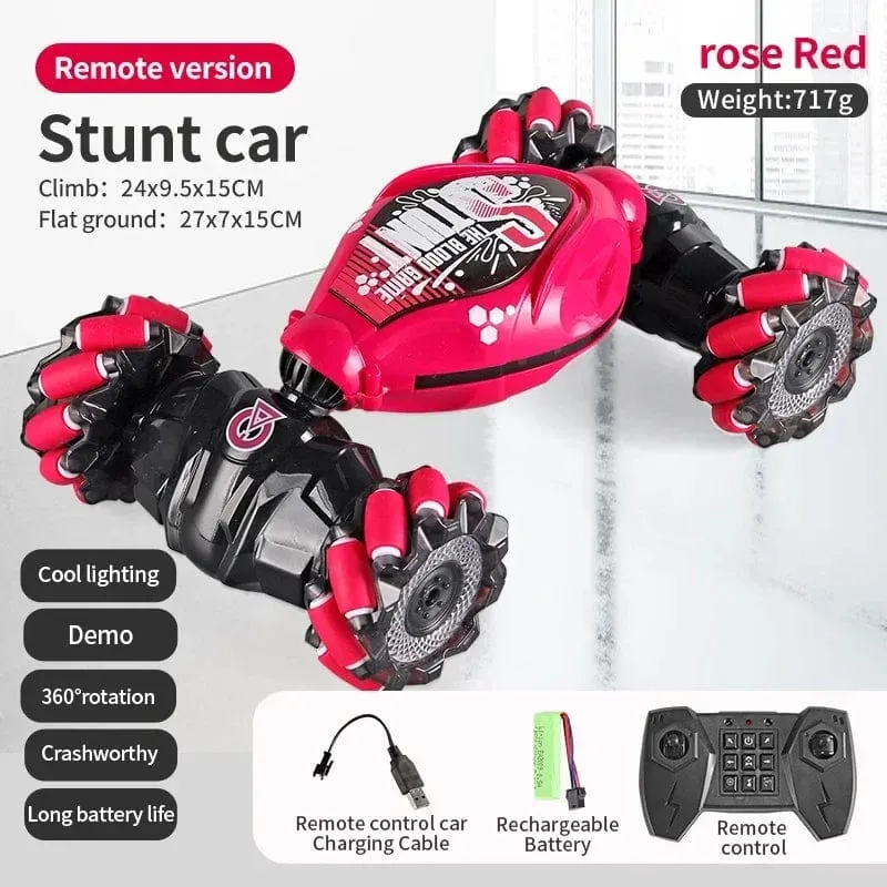 4WD 1:16 Stunt-RC-Auto mit LED-Lichtgeste, Infrarot-Induktion, Twist-Klettern, ferngesteuertes Auto, Kindertagsspielzeug für Jungen
