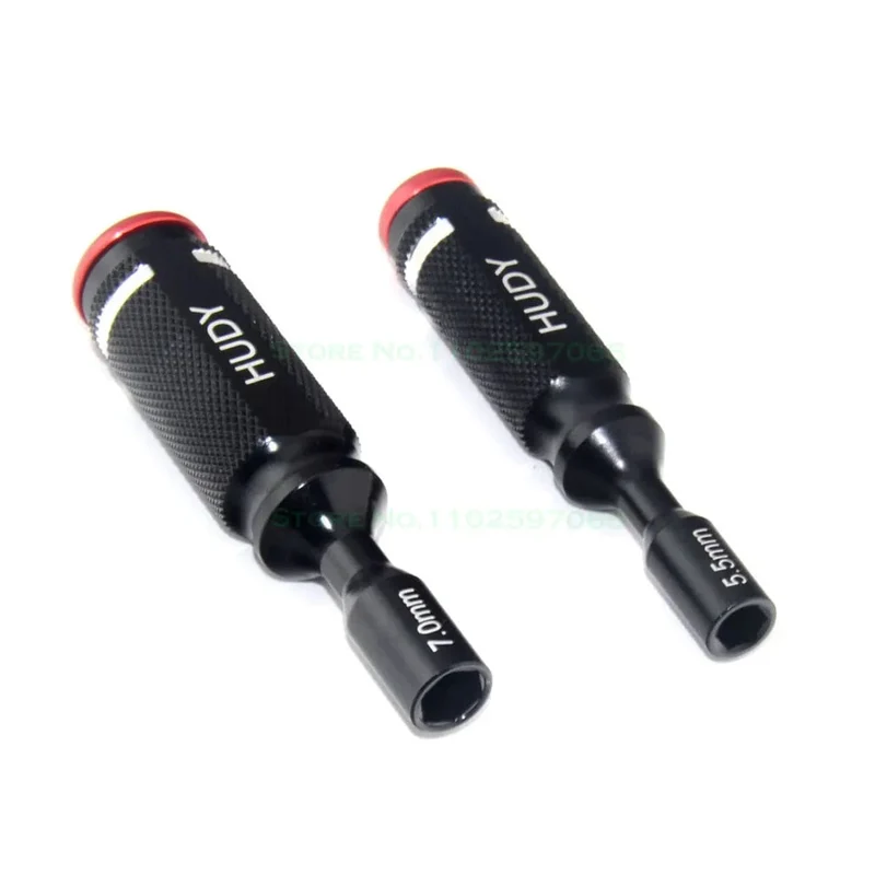 HUDY Sechskant-Schraubendreher, 5.5 mm, 7.0 mm, Sechskant-Schraubendreher, Reparatur-Werkzeug-Set für RC Quadcopter, Hubschrauber, Autorennen, Drohnenboot