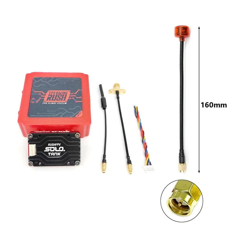 RUSHFPV RUSH TANK SOLO VTX 5.8G 48CH PitMode Pitmode 25mW 400mW 800mW 1.6W Einstellbare 2-6S Mikrofon für FPV Long Range Drone