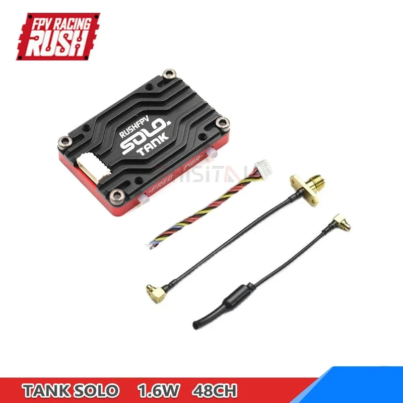 RUSHFPV RUSH TANK SOLO VTX 5.8G 48CH PitMode Pitmode 25mW 400mW 800mW 1.6W Einstellbare 2-6S Mikrofon für FPV Long Range Drone