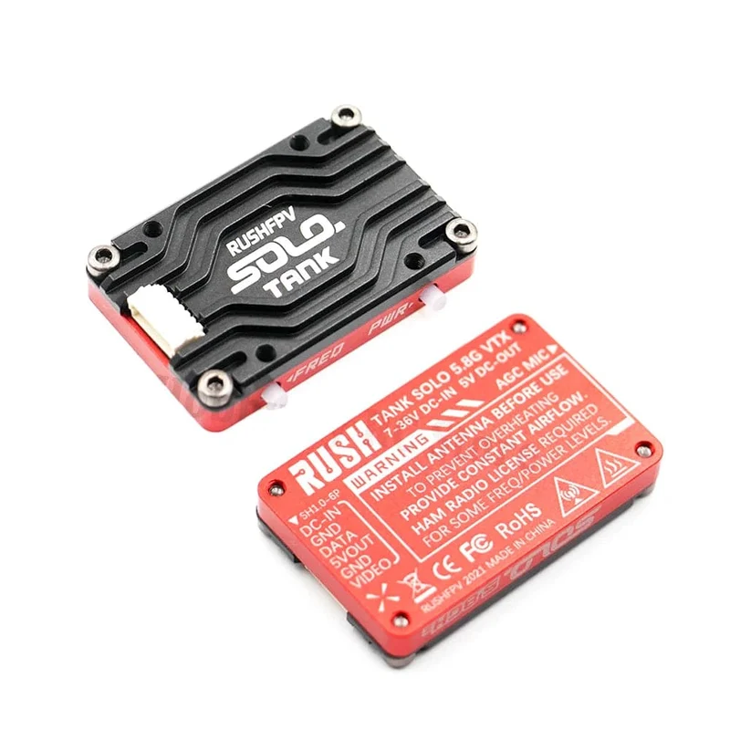 RUSHFPV RUSH TANK SOLO VTX 5.8G 48CH PitMode Pitmode 25mW 400mW 800mW 1.6W Einstellbare 2-6S Mikrofon für FPV Long Range Drone