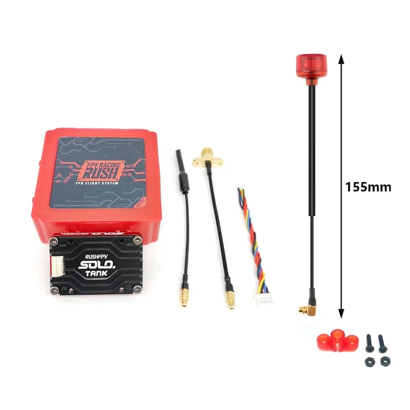 RUSHFPV RUSH TANK SOLO VTX 5.8G 48CH PitMode Pitmode 25mW 400mW 800mW 1.6W Einstellbare 2-6S Mikrofon für FPV Long Range Drone