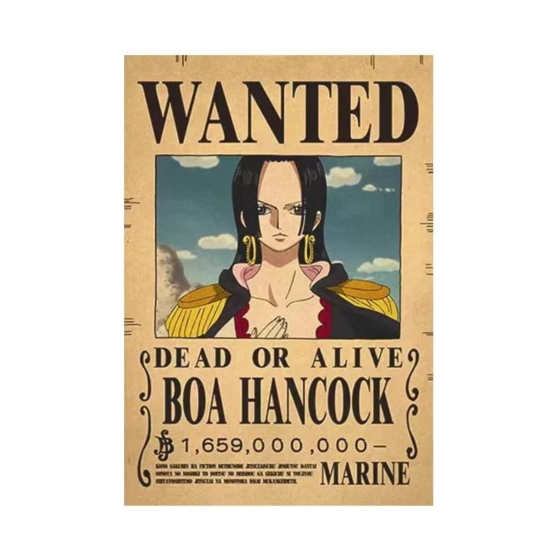 Anime One Piece Poster Dekorative Gemälde Poster Kunst Vintage Kraftpapier Bild Wandaufkleber Kind Wohnzimmer Dekoration