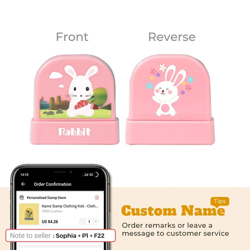 Cartoon Dinosaurier Namensstempel für Kleidung Personalisiert für Studentenkleidung Kapitel Kinder Kawaii Namensaufkleber Geschenk