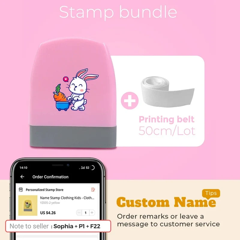 Cartoon Dinosaurier Namensstempel für Kleidung Personalisiert für Studentenkleidung Kapitel Kinder Kawaii Namensaufkleber Geschenk