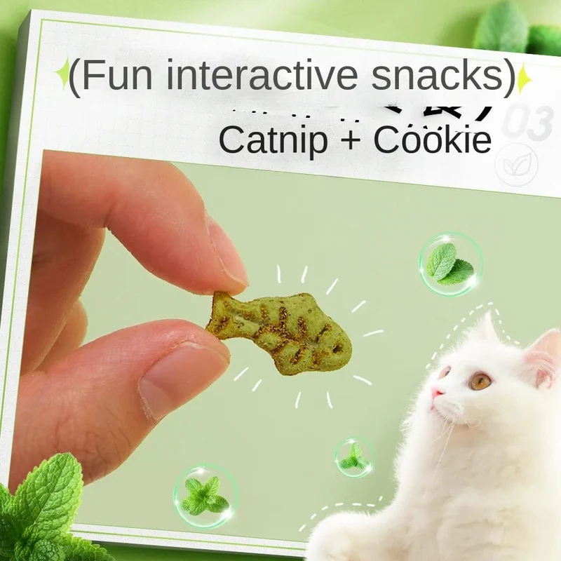 Katzen-Minz-Keks, Katzenfress-Snack, Haustier-Backenzahn-Ernährung, Mast-Kätzchen-Snack, Belohnung für erwachsene Katzen