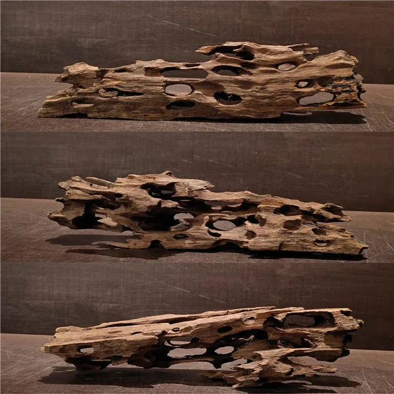 Aquarium-Ornament aus natürlichem porösem Holz, Treibholz, für Aquarium-Dekoration, Einsiedlerkrebse, Garnelen, Fische, Aquarium-Zubehör