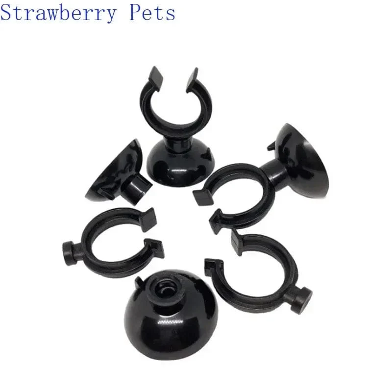 5 stücke Schwarz Aquarium Saugnapf Luftschlauch Halter Sucker für Aquarium Pumpe Sauerstoff Luftschlauch Befestigungsclip Aquarium Zubehör