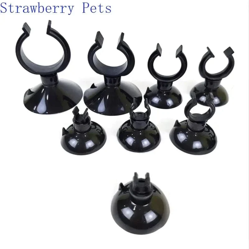 5 stücke Schwarz Aquarium Saugnapf Luftschlauch Halter Sucker für Aquarium Pumpe Sauerstoff Luftschlauch Befestigungsclip Aquarium Zubehör