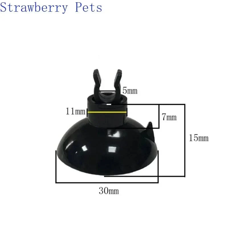 5 stücke Schwarz Aquarium Saugnapf Luftschlauch Halter Sucker für Aquarium Pumpe Sauerstoff Luftschlauch Befestigungsclip Aquarium Zubehör