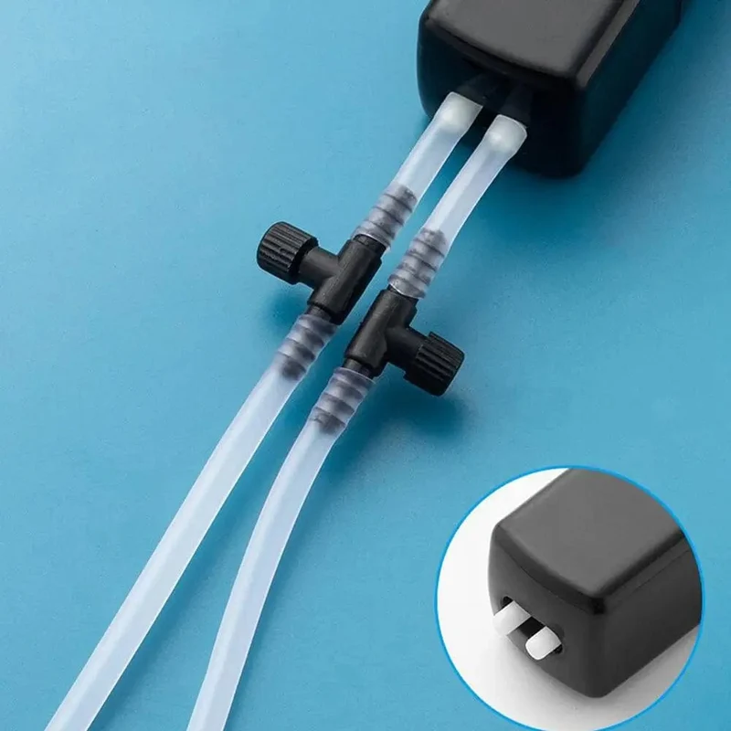 Mini-Aquarium-Luftpumpen-Set, Sauerstoffpumpe mit Luftstein, geräuschlos, hochenergieeffizient, USB-Aquariumfilter, Angeltank-Zubehör