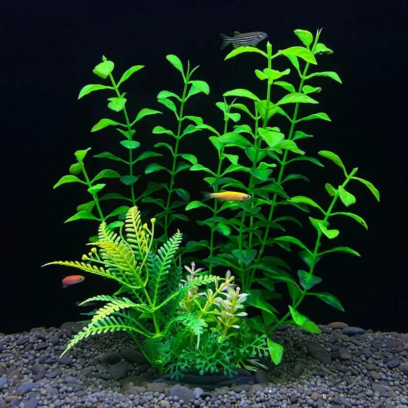 Künstliche Aquarium-Dekorpflanzen, Kunststoff-Wasserpflanzen, Unterwasserpflanzen, Aquarium-Zubehör, Dekoration, Piante Acquario
