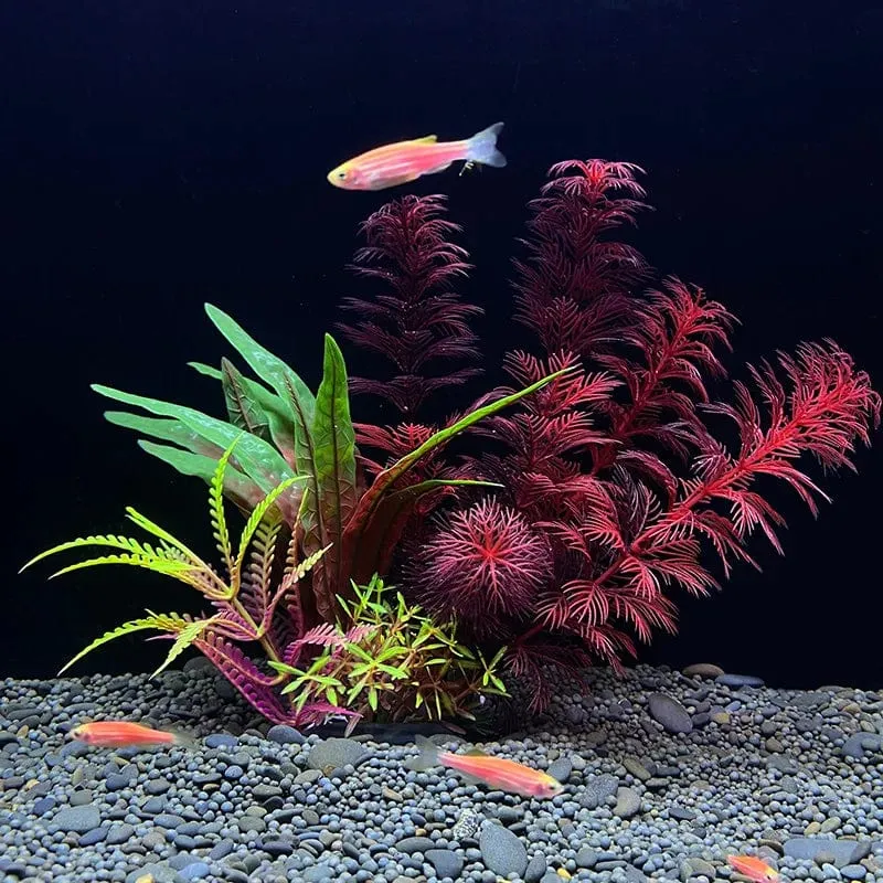 Künstliche Aquarium-Dekorpflanzen, Kunststoff-Wasserpflanzen, Unterwasserpflanzen, Aquarium-Zubehör, Dekoration, Piante Acquario