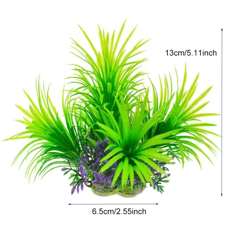 Künstliche Aquarium-Dekorpflanzen, Kunststoff-Wasserpflanzen, Unterwasserpflanzen, Aquarium-Zubehör, Dekoration, Piante Acquario