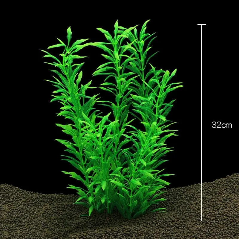 Künstliche Aquarium-Dekorpflanzen, Kunststoff-Wasserpflanzen, Unterwasserpflanzen, Aquarium-Zubehör, Dekoration, Piante Acquario