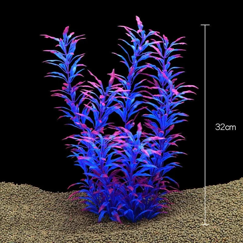 Künstliche Aquarium-Dekorpflanzen, Kunststoff-Wasserpflanzen, Unterwasserpflanzen, Aquarium-Zubehör, Dekoration, Piante Acquario