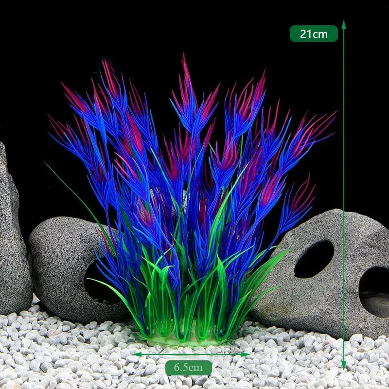Künstliche Aquarium-Dekorpflanzen, Kunststoff-Wasserpflanzen, Unterwasserpflanzen, Aquarium-Zubehör, Dekoration, Piante Acquario