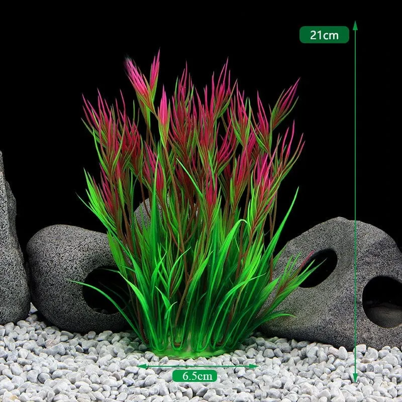 Künstliche Aquarium-Dekorpflanzen, Kunststoff-Wasserpflanzen, Unterwasserpflanzen, Aquarium-Zubehör, Dekoration, Piante Acquario