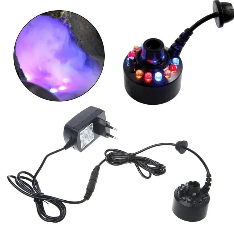 1 LED Super Ultraschall Mist Creator Fogger Vernebler Wasserfontäne Verdampfer