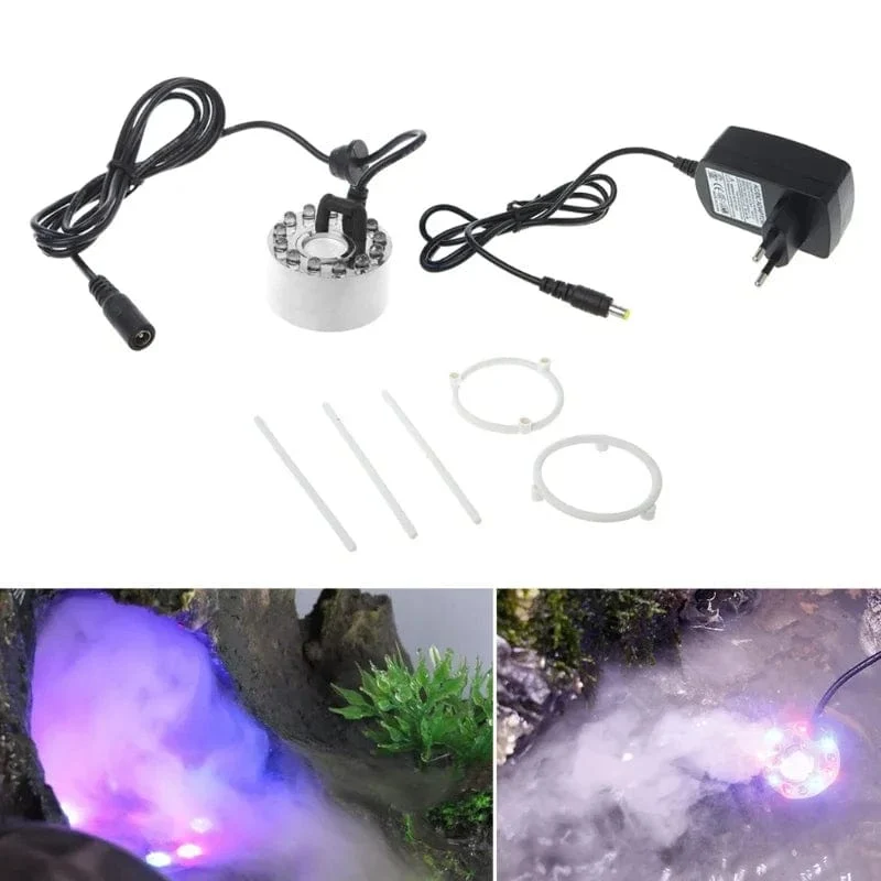 1 LED Super Ultraschall Mist Creator Fogger Vernebler Wasserfontäne Verdampfer