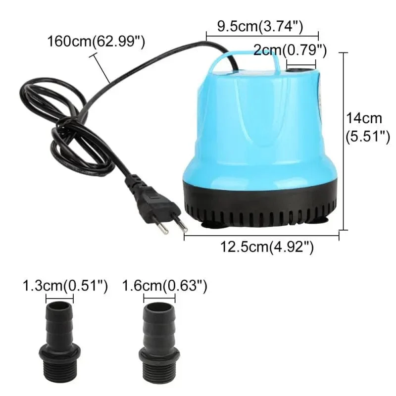 110 V 220 V Aquarium Tauchwasserpumpe Bodensaugpumpe Bodenfilter Gülle für Aquarium, Teich, Aquarium, Brunnen