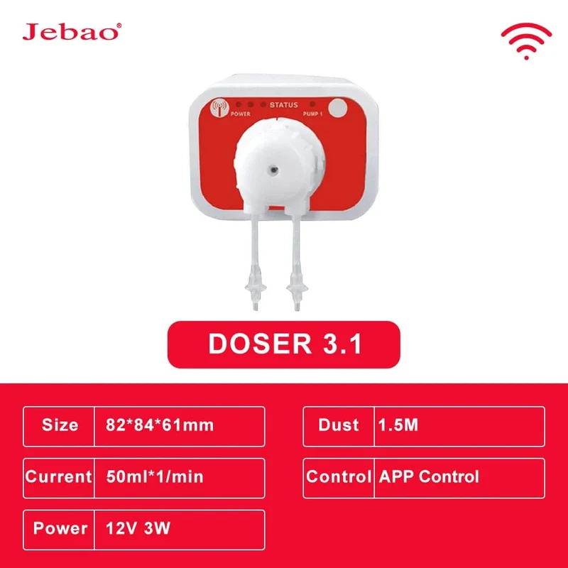 Jebao Jecod Wasserpumpe, Filter, automatische Dosierpumpe, automatischer Meeresriffdosierer, MD4.4, WIFI-Steuerung, 12 V, 3 W, 9 W, Aquarienzubehör