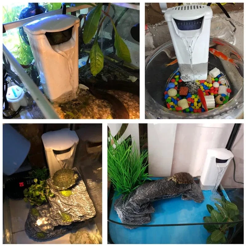 3 W 200 L/H Wasserfall Aquarium Filter Pumpe Schildkröte Aquarium Niedrigen Wasserstand Filter Sauerstoff Pumpe Fisch Schildkröte reptil Versorgung 220-240 V