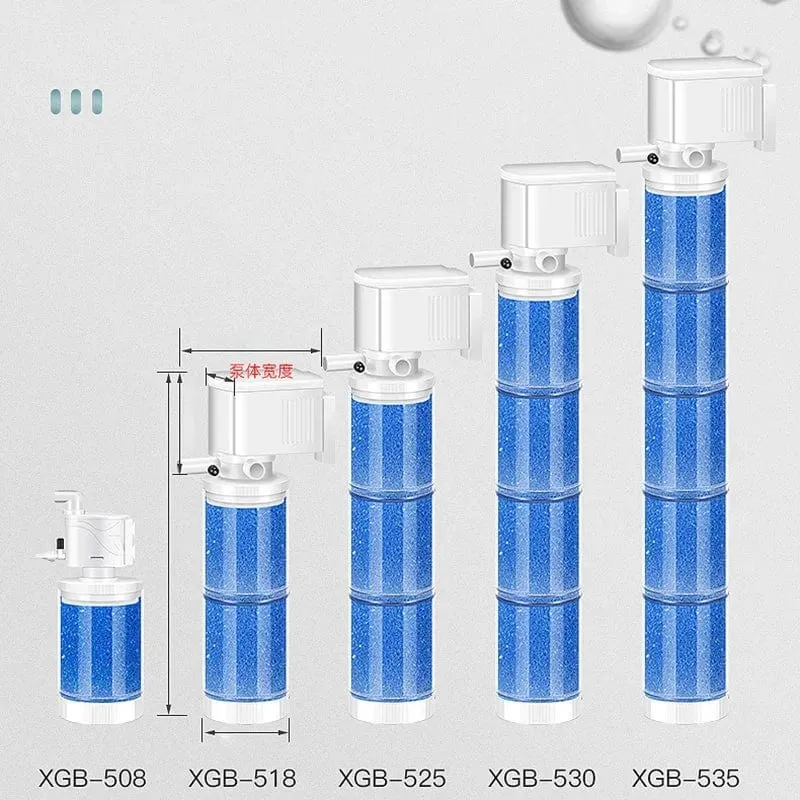220 V Ultra Leise Aquarium Innenfilter Wasseraufbereitung Multifunktionale Aquarium Wasserpumpe Welle Machen Hocker Sauger