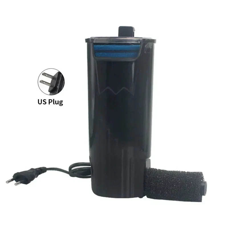 Aquariumfilter, 5 W, niedriges Wasser, Reptilienfilter, Kunststoff, saubere Wasserpumpe, Schildkrötentank, leistungsstarke Filtrationswasserpumpe