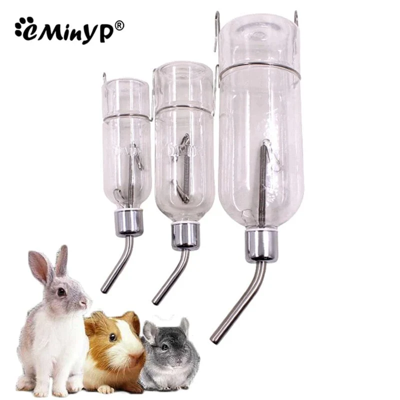 180ML/350ML Kunststoff Hamster Trinken Flasche Käfig Wasser Flasche Dispenser Für Bunny Meerschweinchen Kaninchen Eichhörnchen Kleine pet Feeder