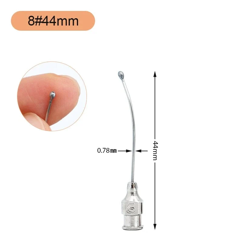 1 Stücke Edelstahl Vögel Fütterung Spritze Rohr Düse Ratten und Mäuse/Papageien/Vögel/Geflügel/Haustiere Ellenbogen Sonde Nadeln