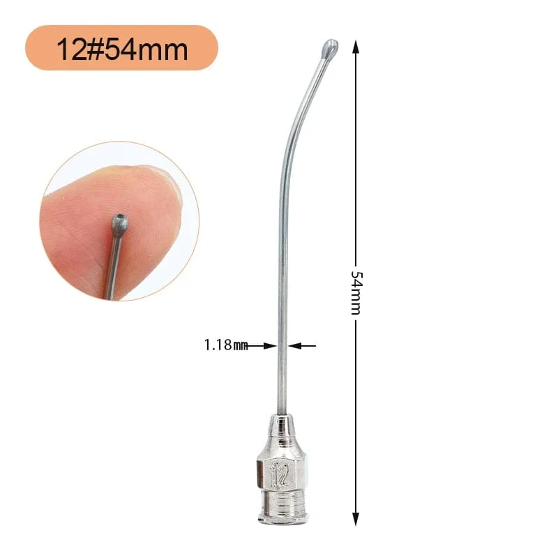 1 Stücke Edelstahl Vögel Fütterung Spritze Rohr Düse Ratten und Mäuse/Papageien/Vögel/Geflügel/Haustiere Ellenbogen Sonde Nadeln