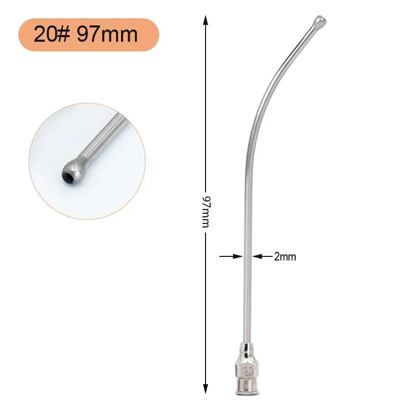 1 Stücke Edelstahl Vögel Fütterung Spritze Rohr Düse Ratten und Mäuse/Papageien/Vögel/Geflügel/Haustiere Ellenbogen Sonde Nadeln
