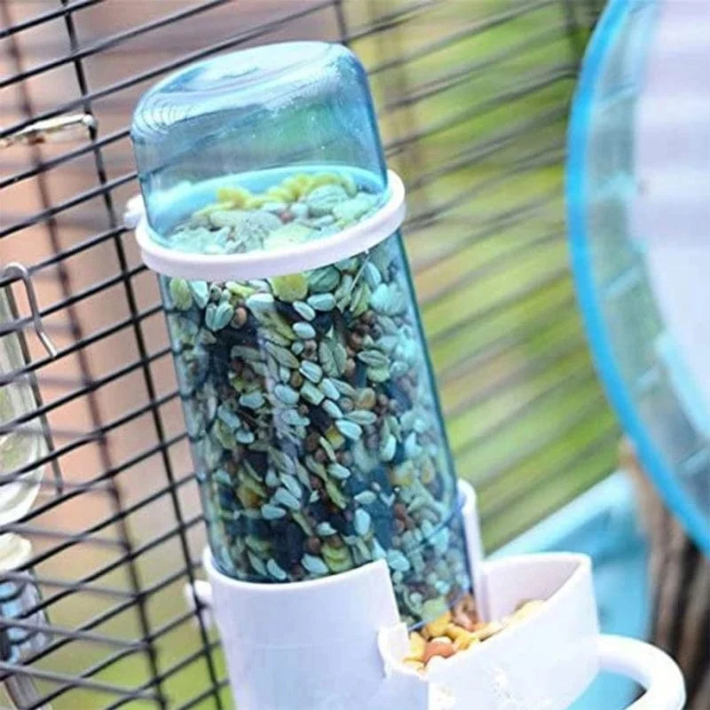 Automatischer Vogelfutterspender, Vogelwassertrinker, Wasserspender mit Clip, Haustier-Vogelbedarf, Hamster, Papageien-Spender, Flasche, Trinkbecher, Schalen