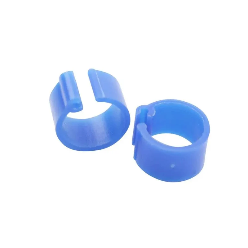 100 Stück Kunststoff-Fußring, Taubenfußring, 8 mm, Vogelmarkierungsfußring, Vogelzucht, Taube, Geflügel, Fütterung, Geflügel, Taubenfußring